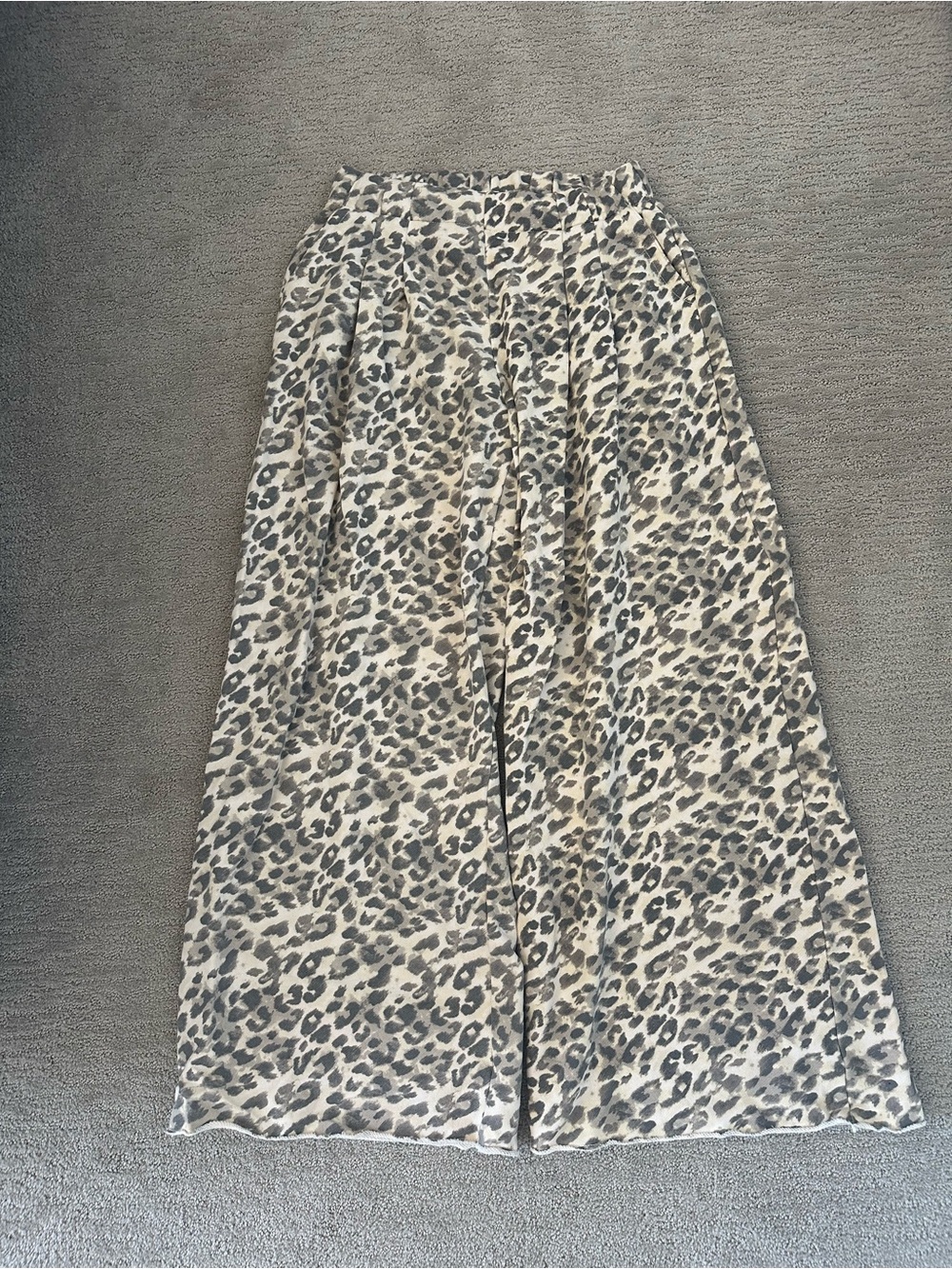 Aerie Cheetah Wide Leg Sweatpants